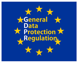 EU一般データ保護規則　ベクターデータ - obrazy, fototapety, plakaty