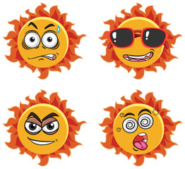 A Set of Ficial Expression Sun