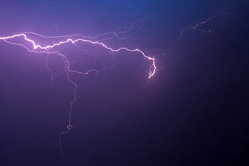 beautiful lightning during a thunderstorm