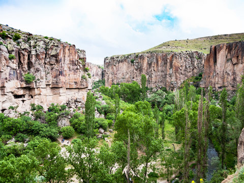 view of Ihlara Valley Valley in Cappadocia