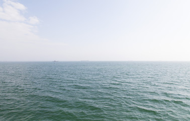 Obraz premium View of the sea from the ship