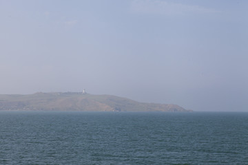 View of the sea from the ship