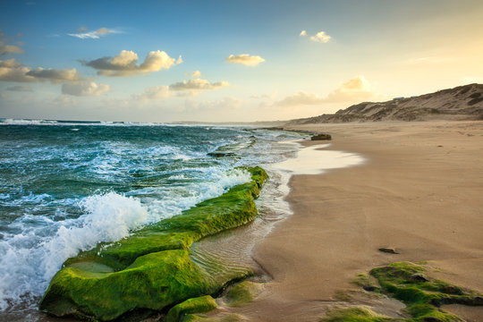 Indian ocean coastline and beaches of Mozambique