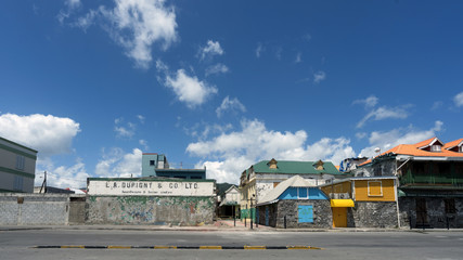 Street Scene in Roseau, Dominica, Caribbean Island Nation