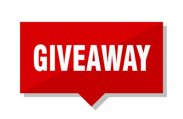 giveaway red tag