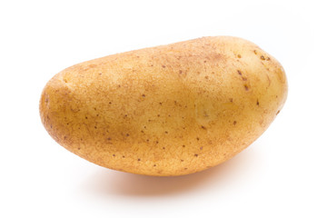 New potato isolated on the white background.