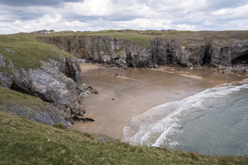 Coastline Stackpole Head Pembroke Pembrokeshire Wales