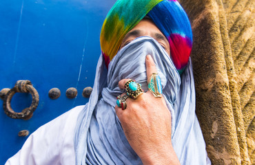 Moroccan man Berber dressed in traditional dress © Savvapanf Photo ©