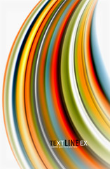 Rainbow color waves, vector blurred abstract background