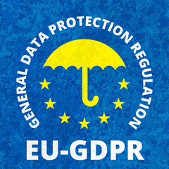 EU GDPR label illustration