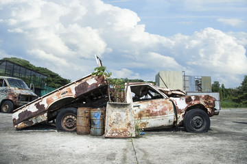 Old car wreck
