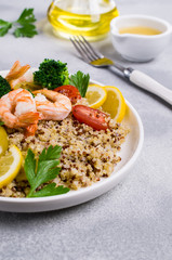 Quinoa salad with vegetables