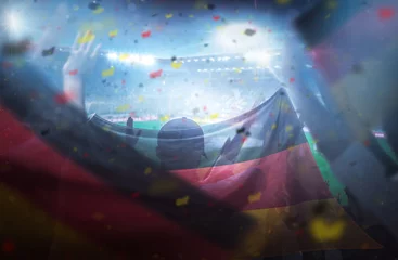 Photo sur Plexiglas Foot Feiernde Fußballfans 