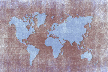 old brown map of the world ,vintage background