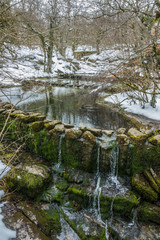 River creek in Winter, Delika Orduna, Basque Country