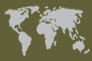 map world brown watercolor splash background