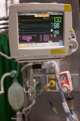 Modern medical equipment,ventilator machine in hospital