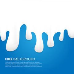 realistic fluid milk backgound vector eps 10