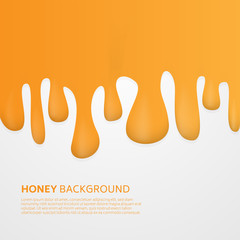 realistic fluid honey  backgound vector eps 10