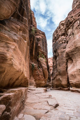 Al-Siq main entrance canyon to Petra
