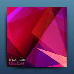 Fototapeta premium vector geometric abstract background with triangles and lines
