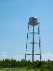 Old small town water tower