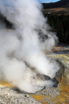 Mud Volcano and Sulphur Caldron, Yellowstone NP, USA 