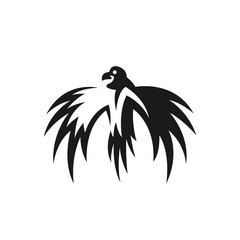 Eagle vector logo. Bird emblem
