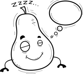 Cartoon Pear Dreaming