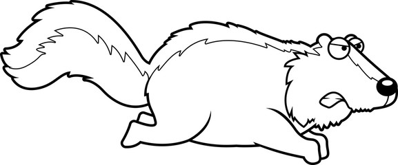 Angry Cartoon Skunk