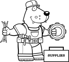 Cartoon Wolf Building