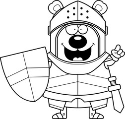 Cartoon Bear Knight Idea