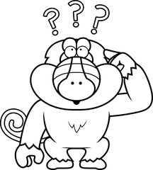 Cartoon Stupid Baboon