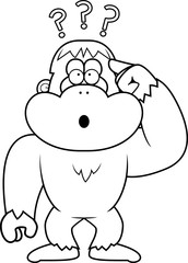 Cartoon Stupid Bigfoot