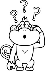 Cartoon Stupid Monkey