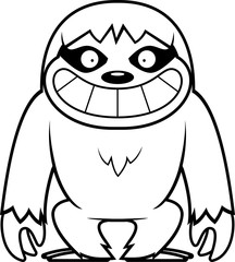 Cartoon Sloth Grin