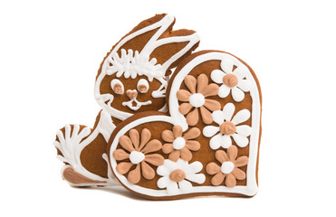 ginger cookies isolated