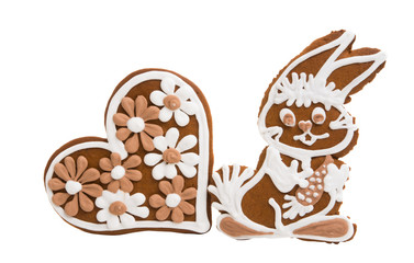 ginger cookies isolated