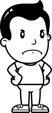 Cartoon Boy Angry