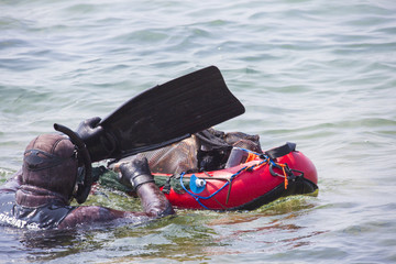Plongeurs en apn&eacute;e