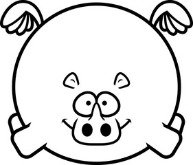 Flying Cartoon Rhino