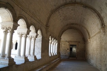 Obraz premium Interior at Abbaye de Montmajour in Provence in France