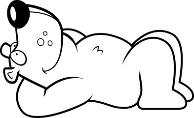 Cartoon Bear Resting
