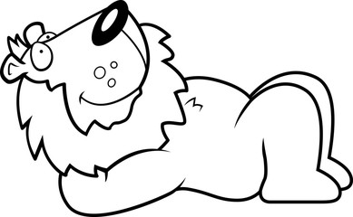 Cartoon Lion Resting