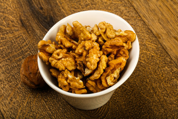 Opened walnuts