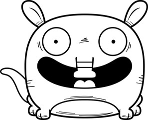 Cartoon Aardvark Smiling