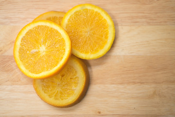 Fototapeta na wymiar Slice fresh orange