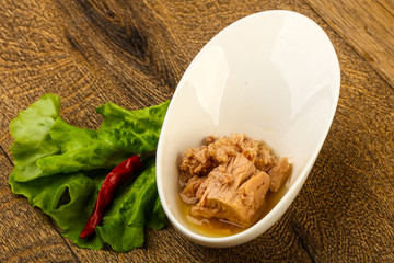 Canned tuna fish