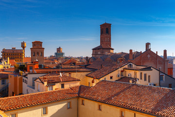 Bologna. Aerial view of the city.