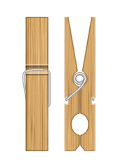 Wooden clothespin set
